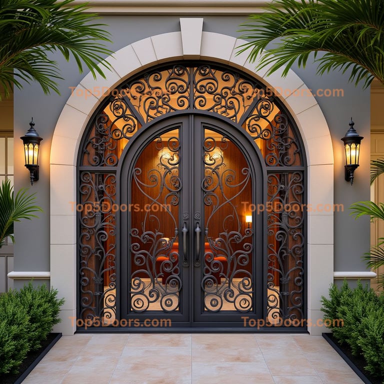 Hawaii wine cellar door mid-century modern Door