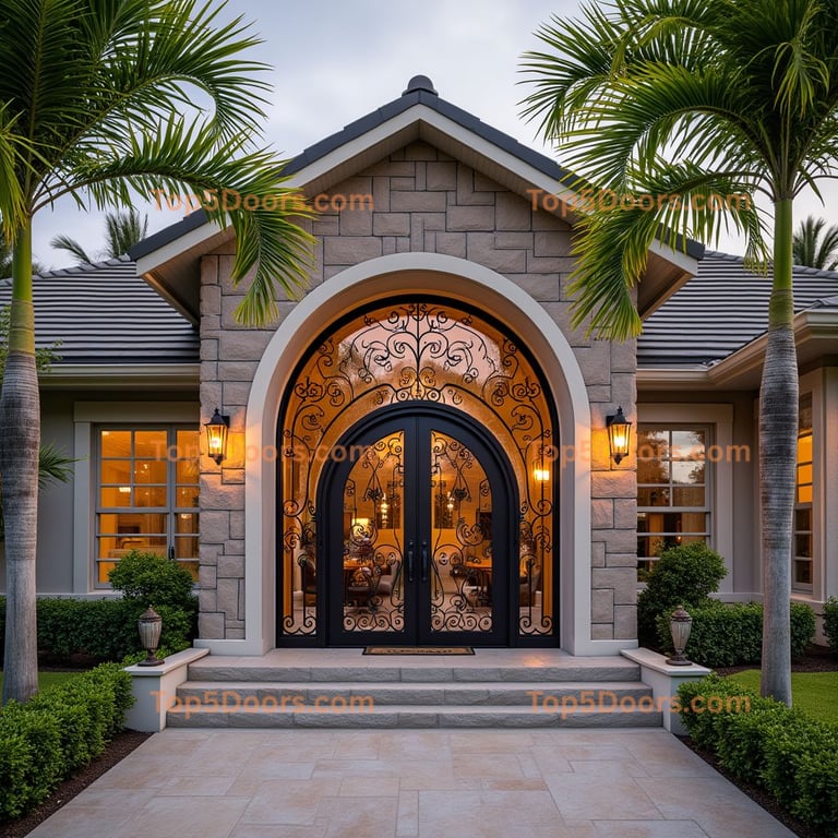 Hawaii wine cellar door craftsman Door