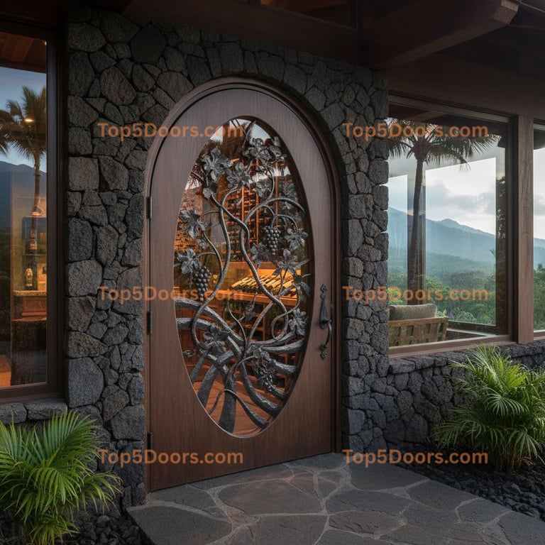 Hawaii wine cellar door mountain lodge Door