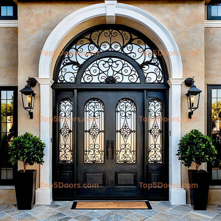 Idaho arched double modern Door