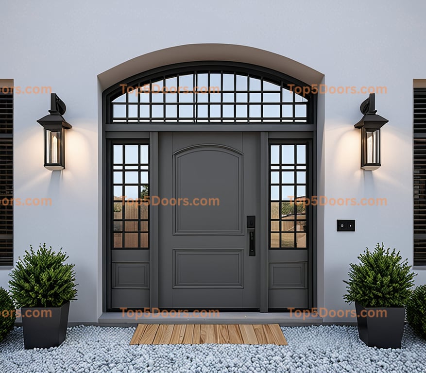 Idaho arched single korean modern Door