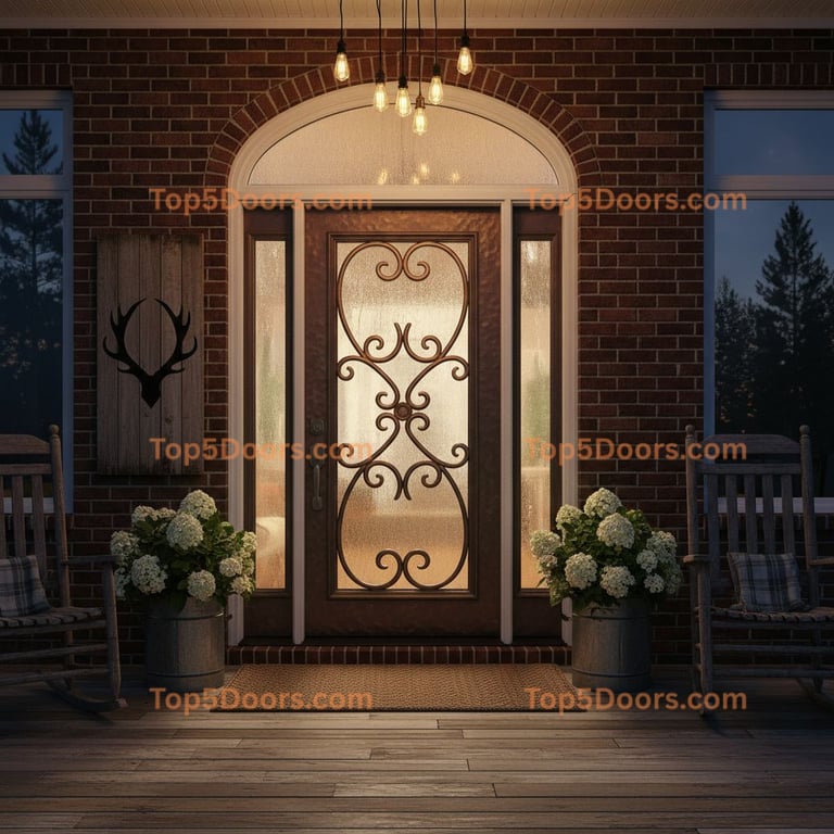 Idaho arched single georgian Door