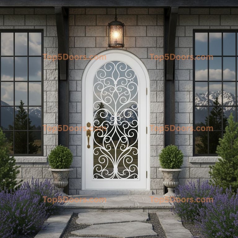 Idaho arched single industrial Door traditional