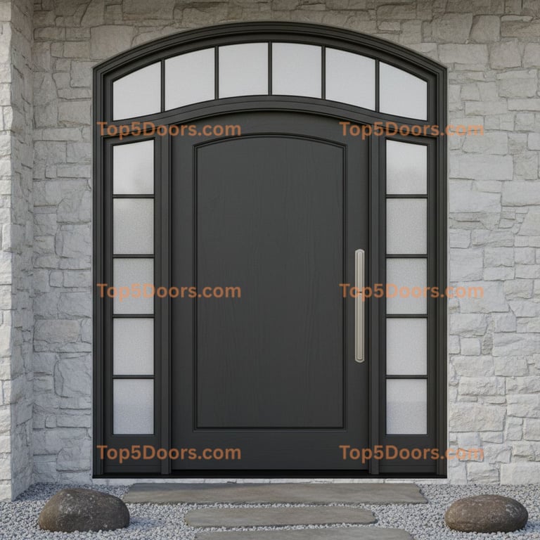 Idaho front entry door japanese zen Door