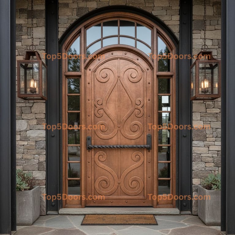 Idaho front entry door tuscan Door