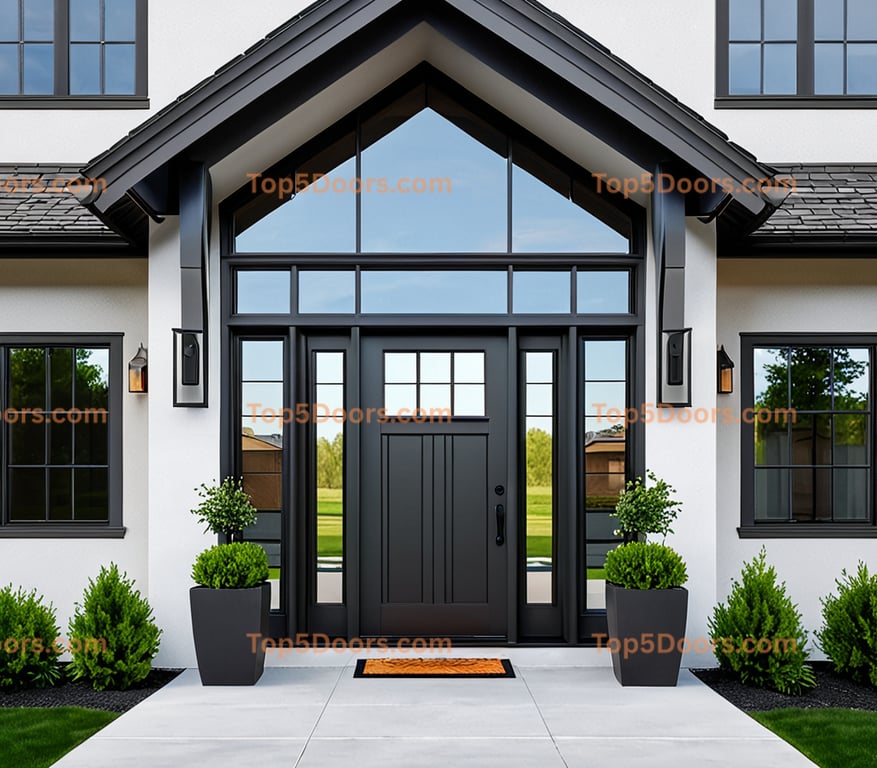 Idaho glass paneled minimalist Door