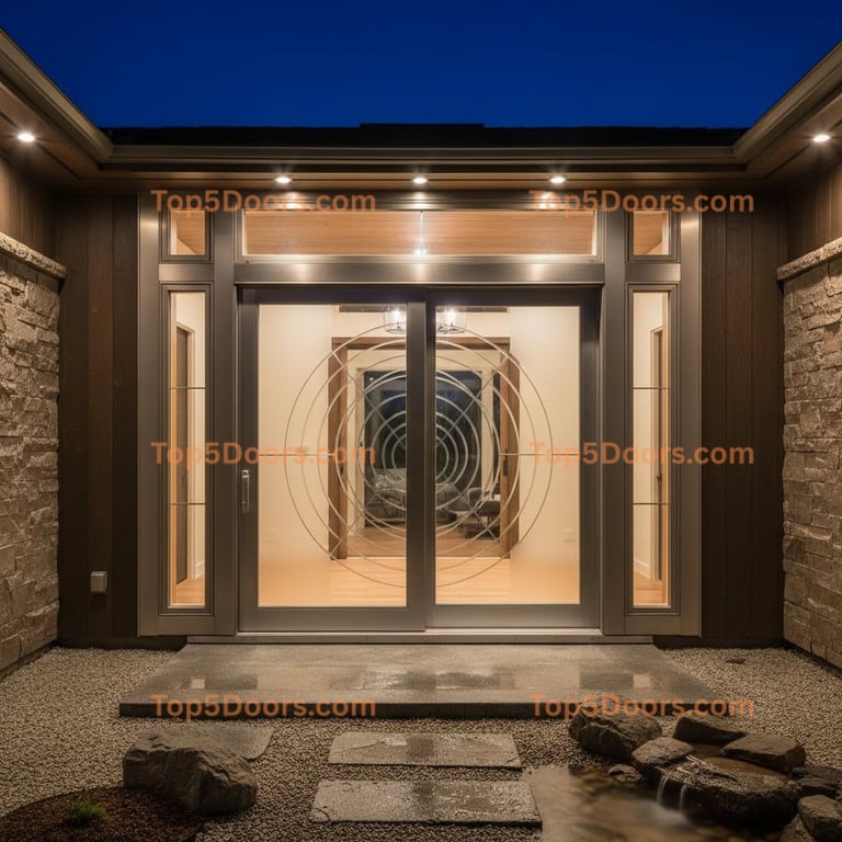 Idaho patio sliding door japanese zen Door