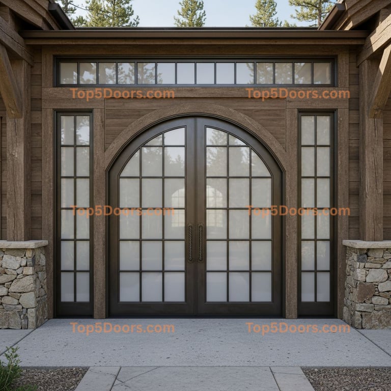 Idaho patio sliding door mountain lodge Door