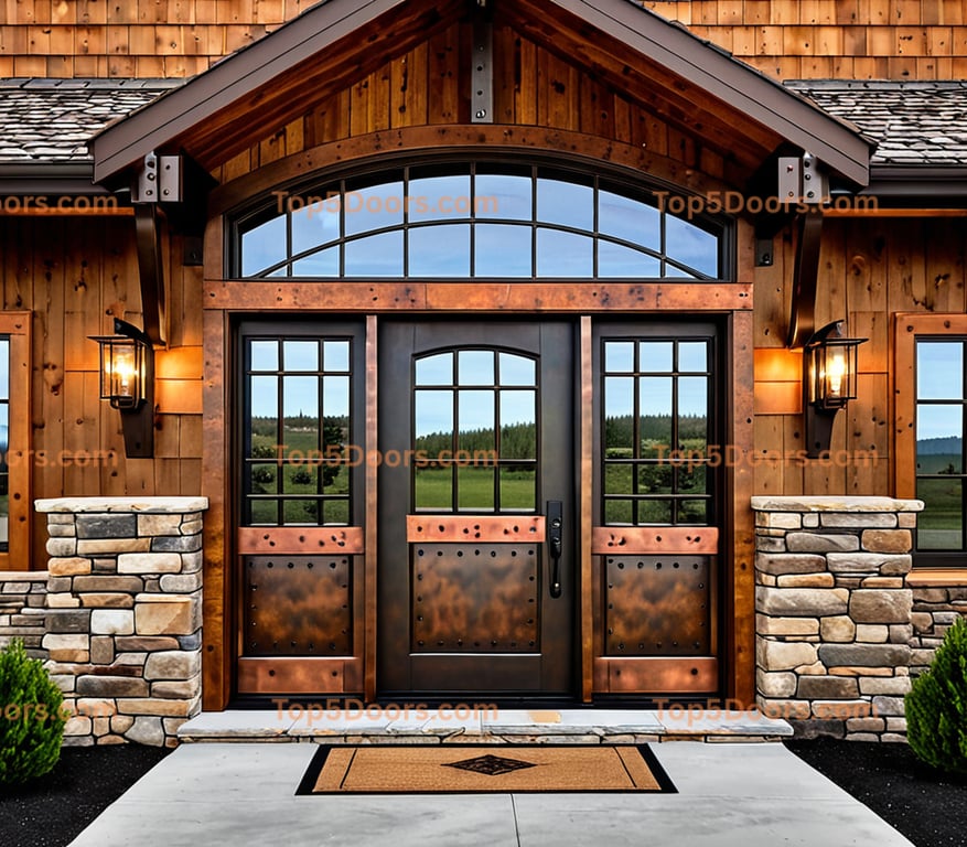 Idaho pivot mountain lodge Door