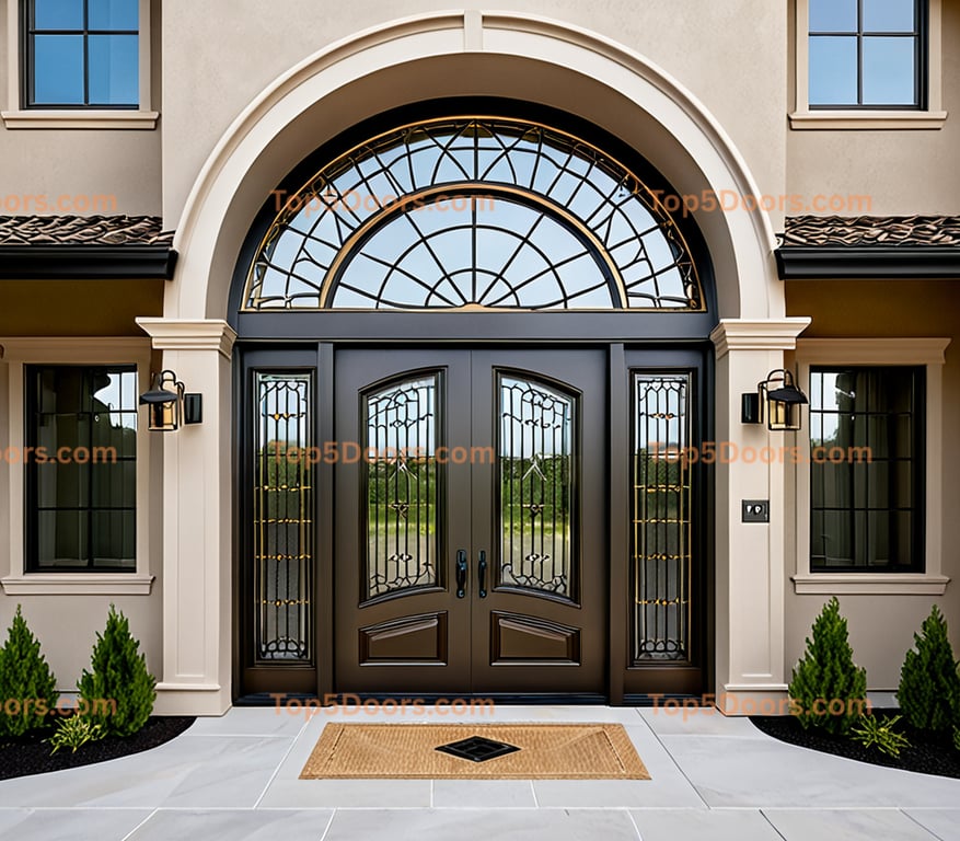 Idaho steel frame minimalist Door