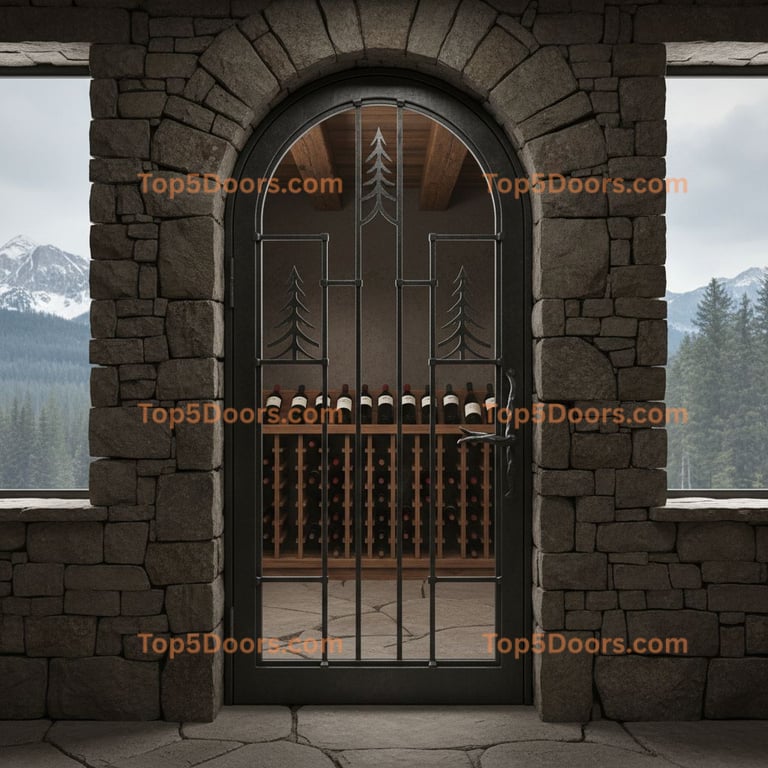 Idaho wine cellar door scandinavian Door