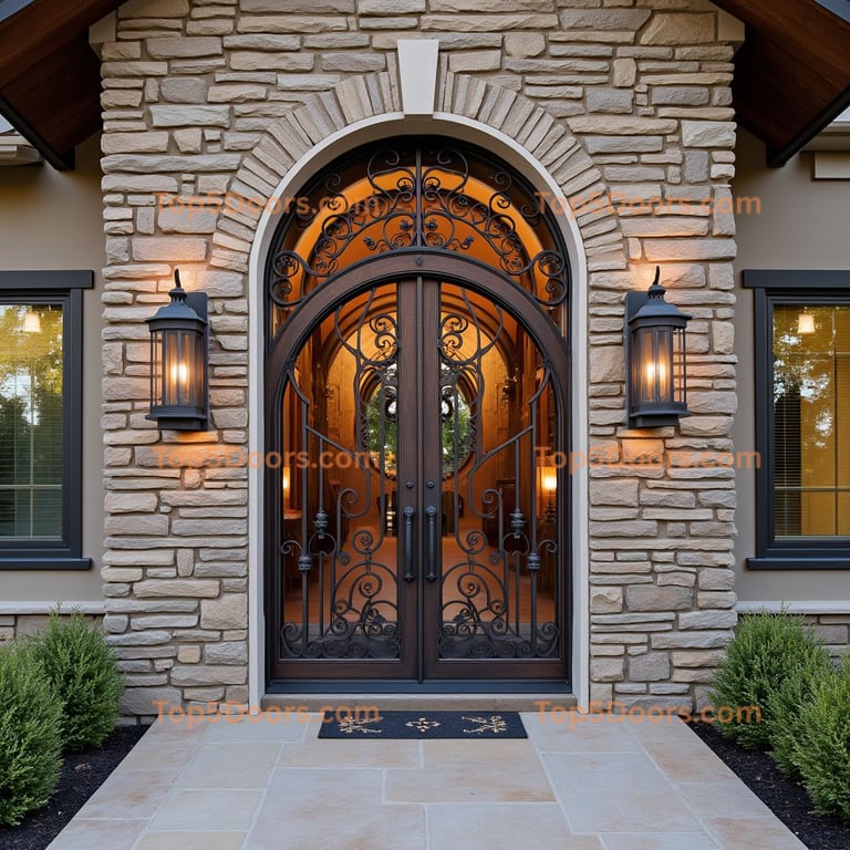 Idaho wine cellar door mid-century modern Door