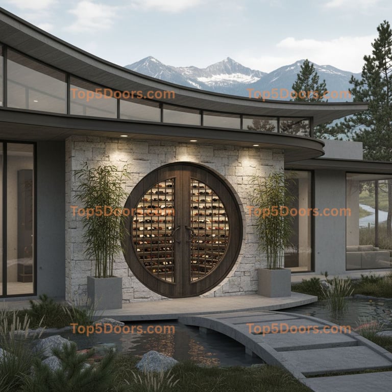 Idaho wine cellar door korean modern Door