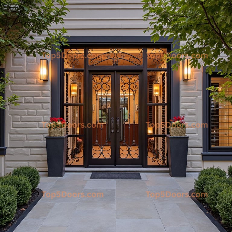 Idaho wine cellar door mid-century modern Door