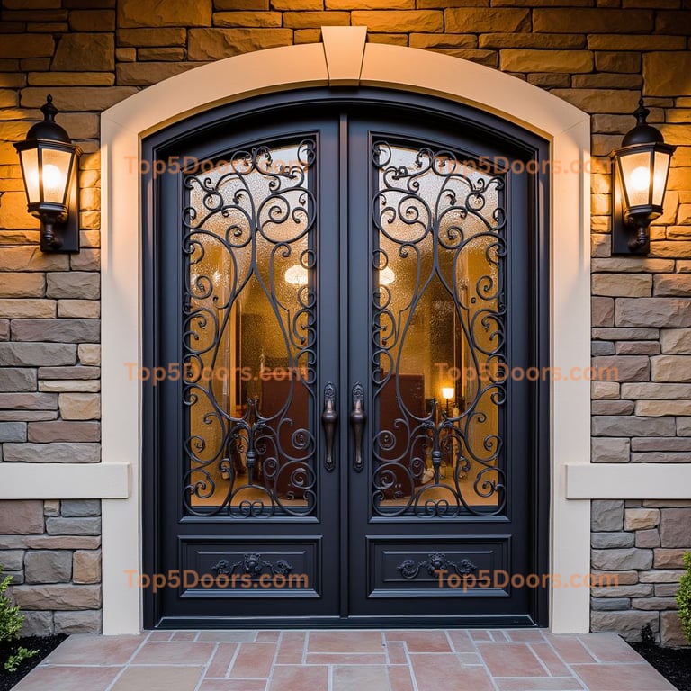 Idaho wine cellar door french provincial Door