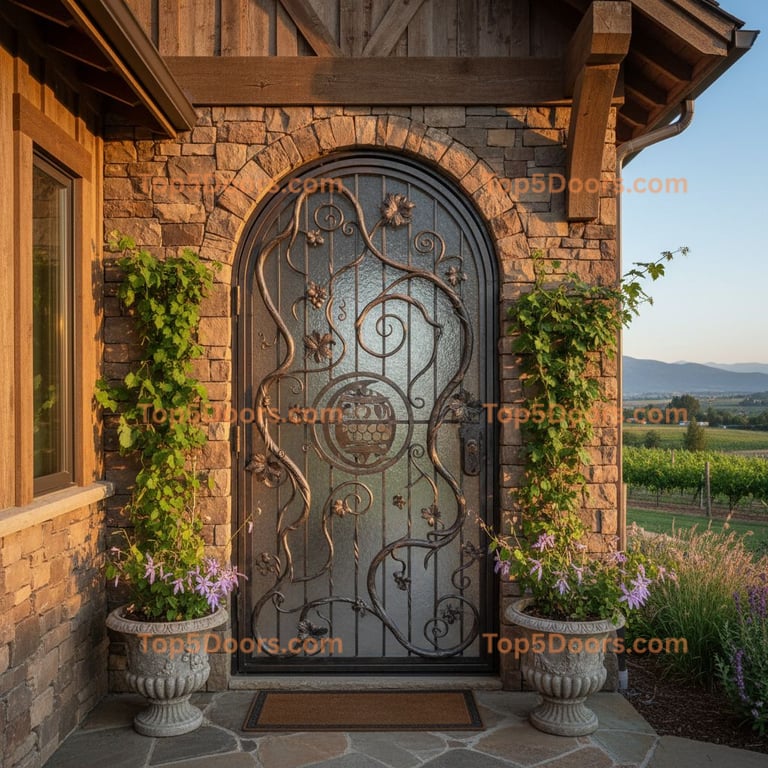 Idaho wine cellar door traditional american Door