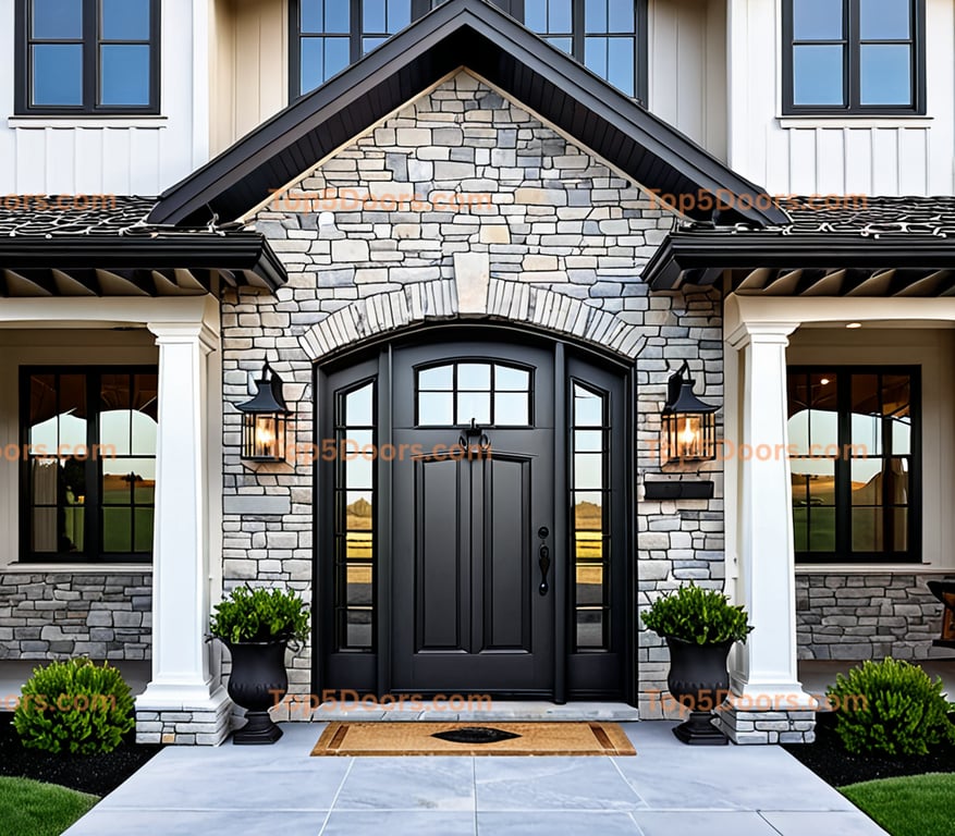 Idaho wrought iron arched single traditional american D