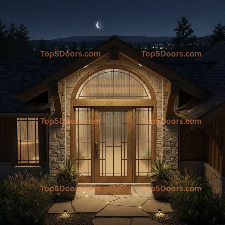 Idaho wrought iron single coastal Door