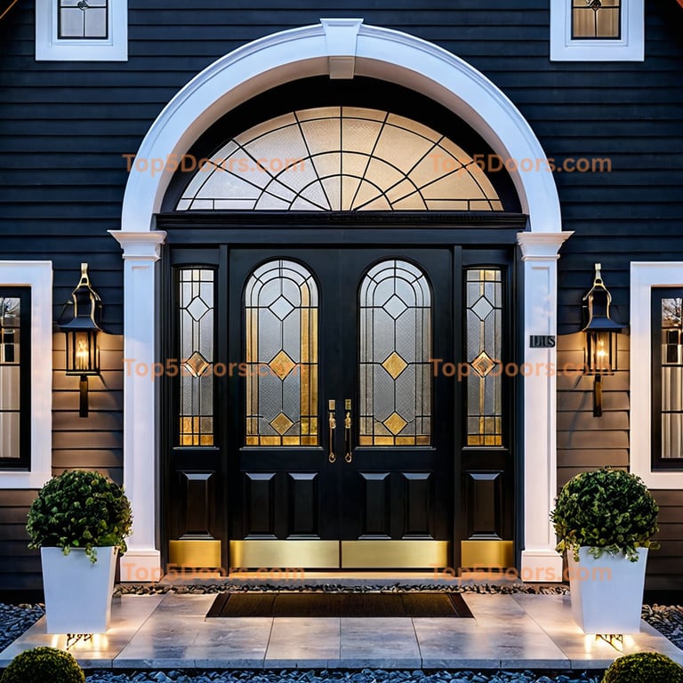 Illinois arched single scandinavian Door