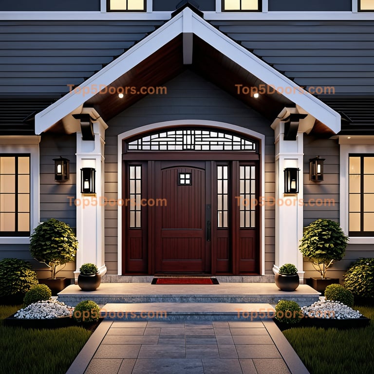 Illinois front entry door craftsman Door