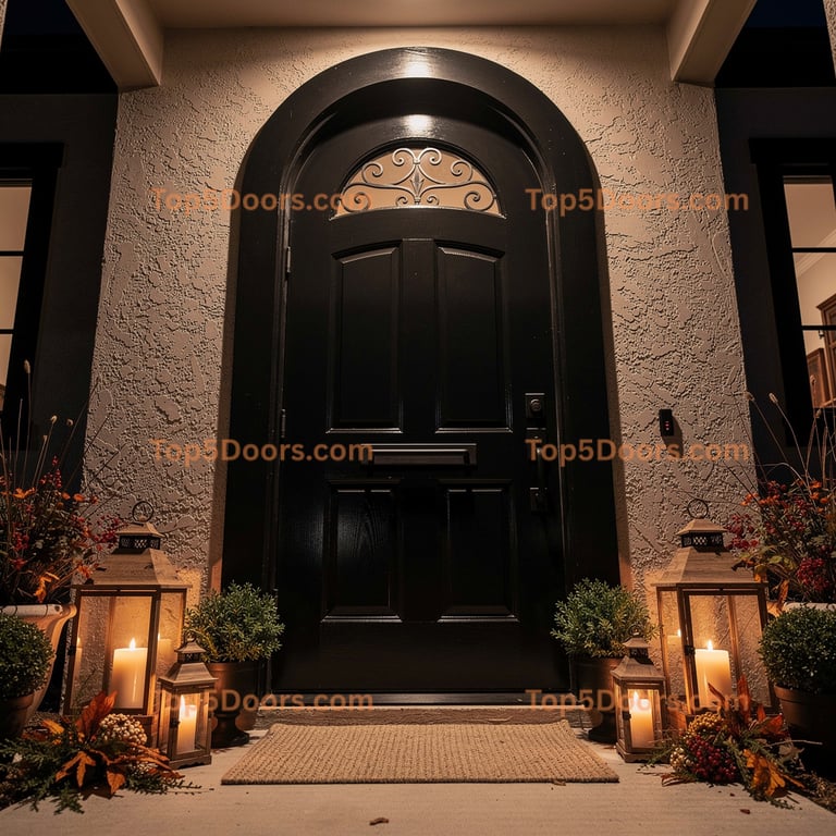 Illinois front entry door spanish colonial Door