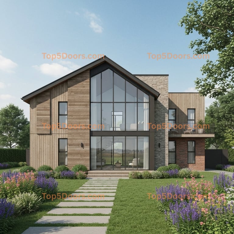 Illinois front entry door scandinavian Door