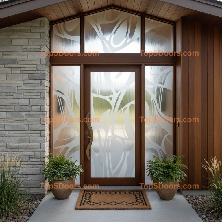 Illinois pivot mid-century modern Door