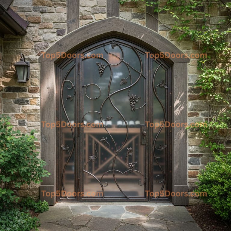 Illinois wine cellar door french provincial Door
