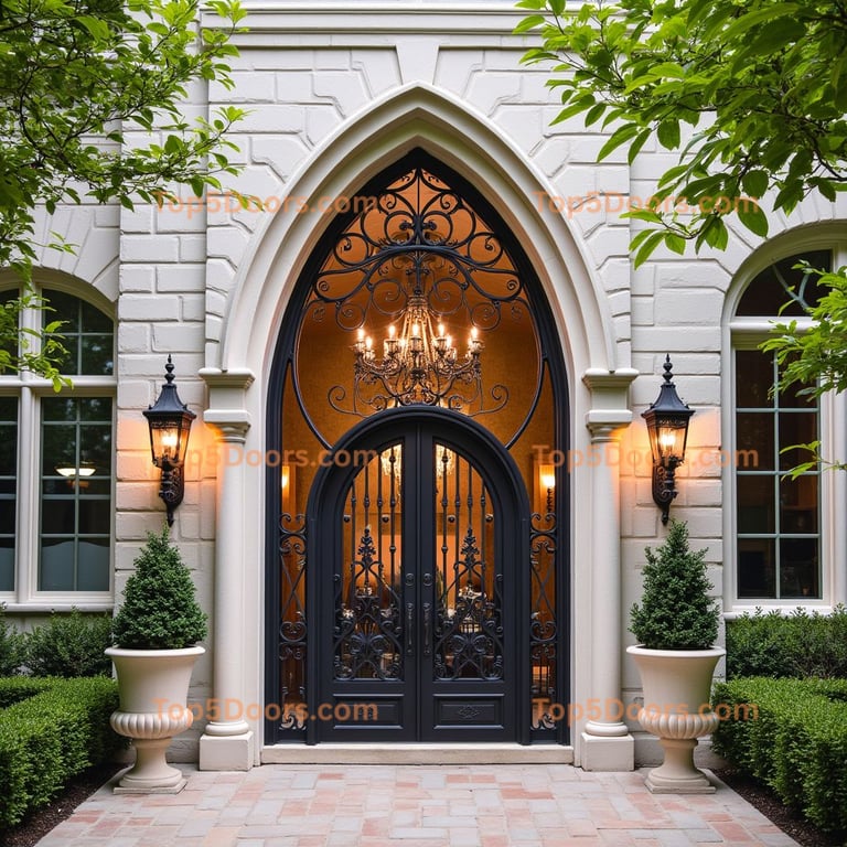 Illinois wine cellar door french provincial Door