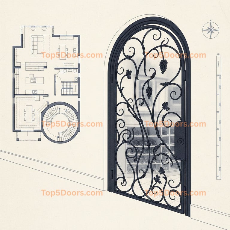 Illinois wine cellar door contemporary Door