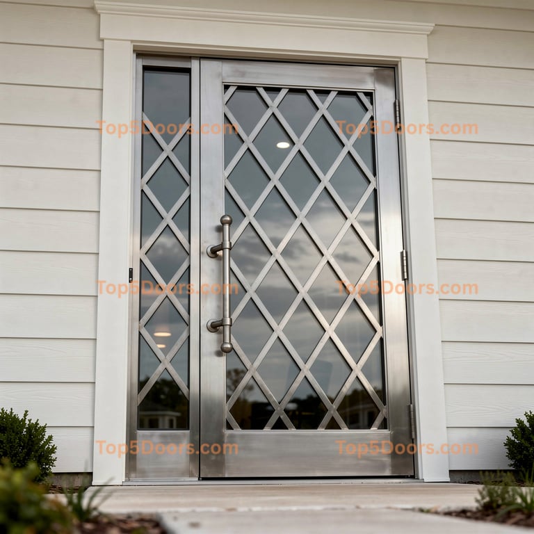 Illinois wrought iron barn door coastal Door