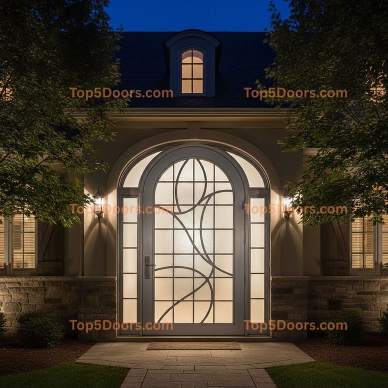 Illinois wrought iron french door french provincial Doo