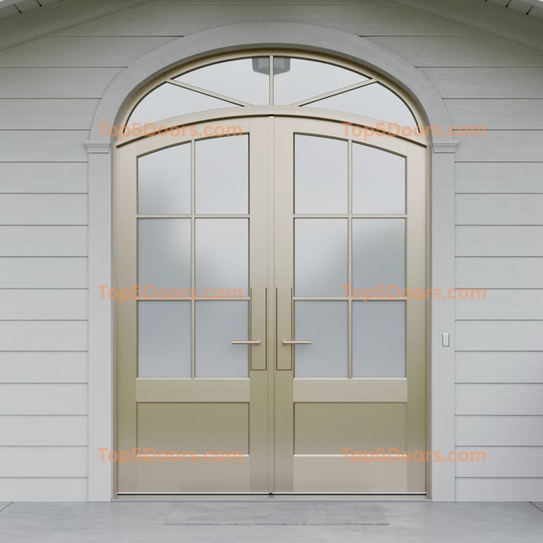 Indiana arched double coastal Door