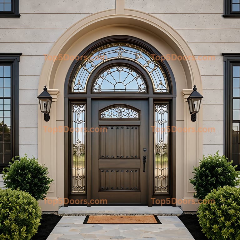 Indiana double modern farmhouse Door