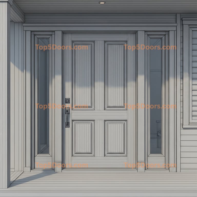 Indiana exterior door japanese zen Door