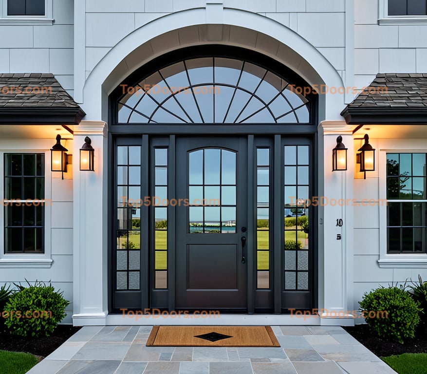 Indiana glass paneled coastal Door