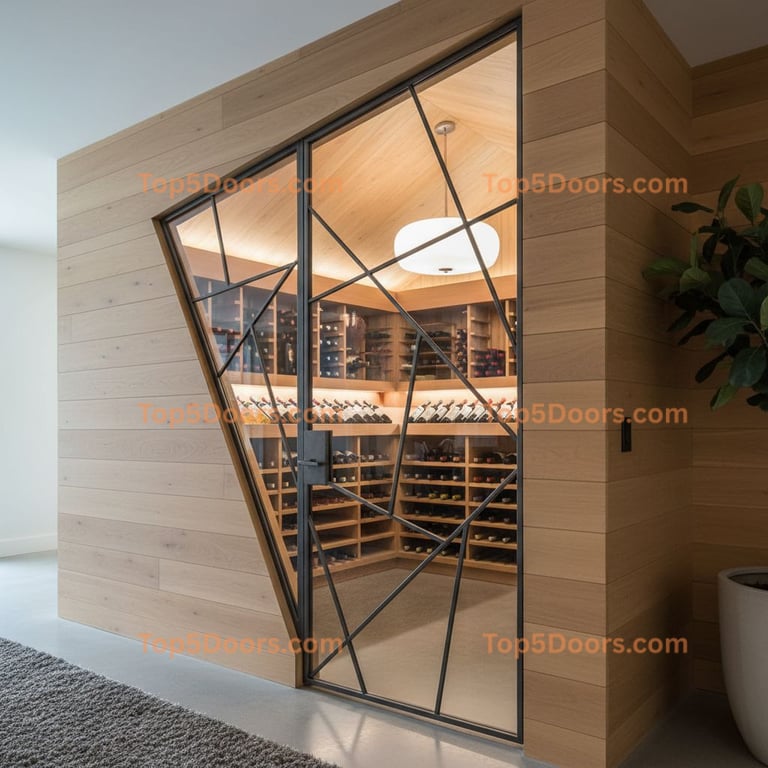Indiana wine cellar door scandinavian Door