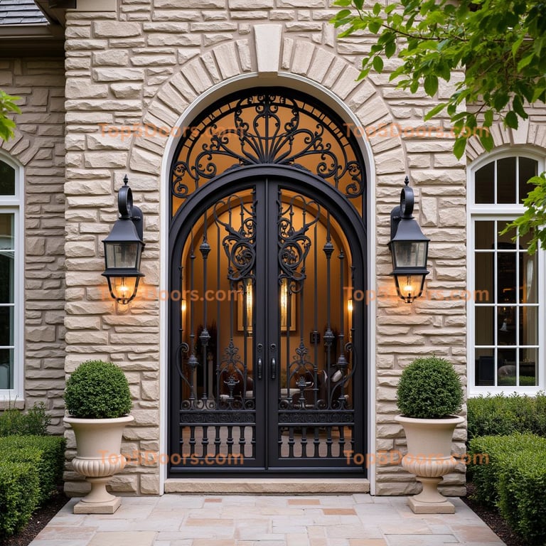 Indiana wine cellar door french country Door