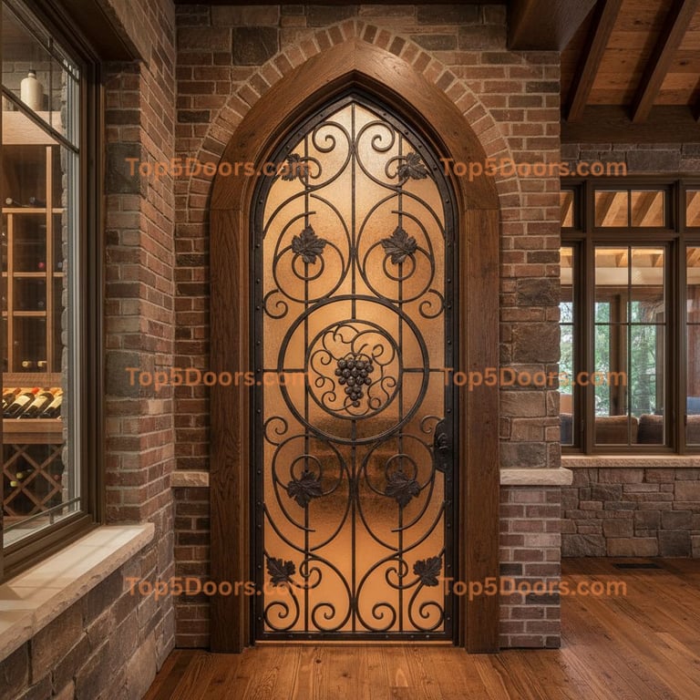 Indiana wine cellar door craftsman Door