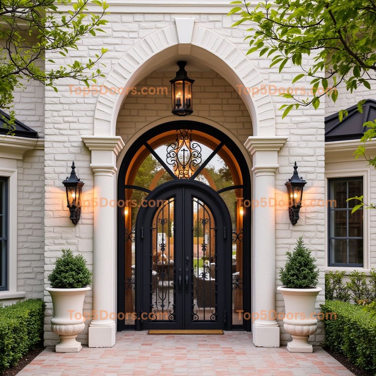 Indiana wine cellar door spanish colonial Door