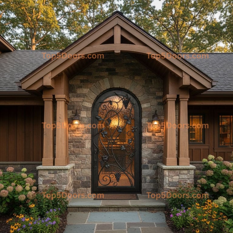 Indiana wine cellar door craftsman Door