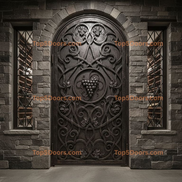 Indiana wine cellar door industrial Door