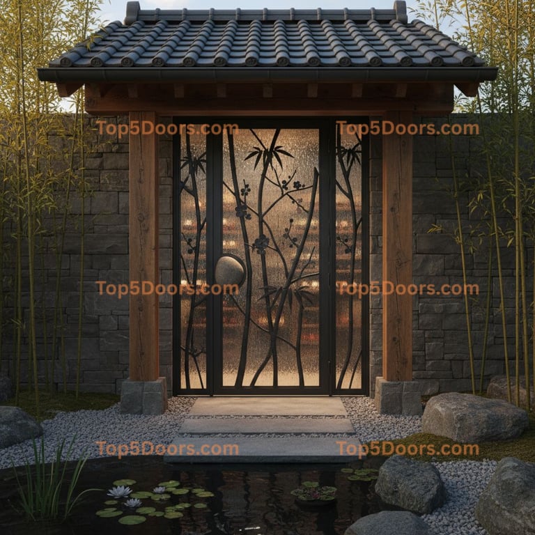 Indiana wine cellar door japanese zen Door