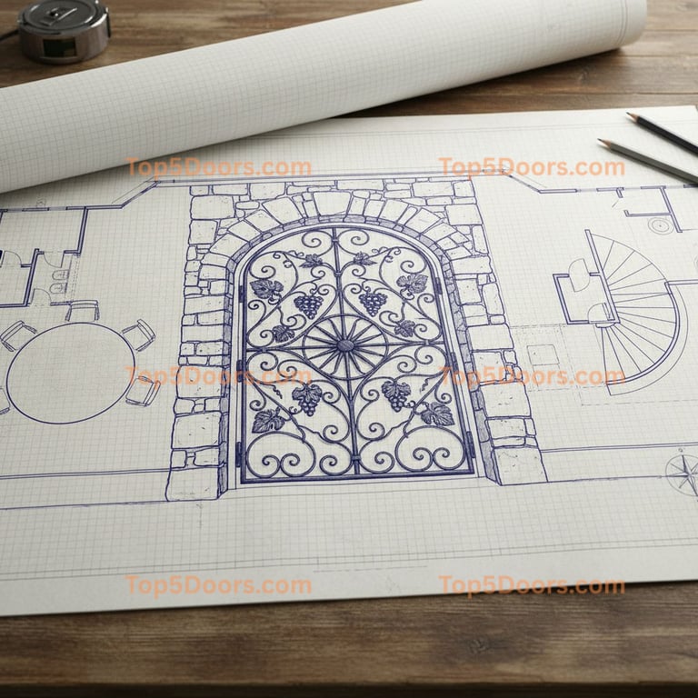 Indiana wine cellar door mediterranean Door