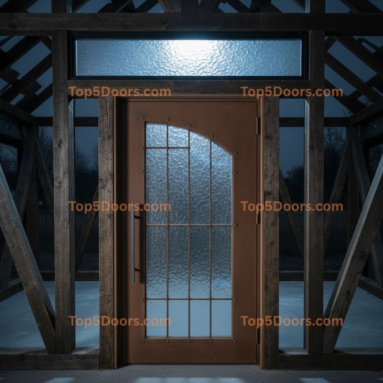 Indiana wrought iron arched single traditional american