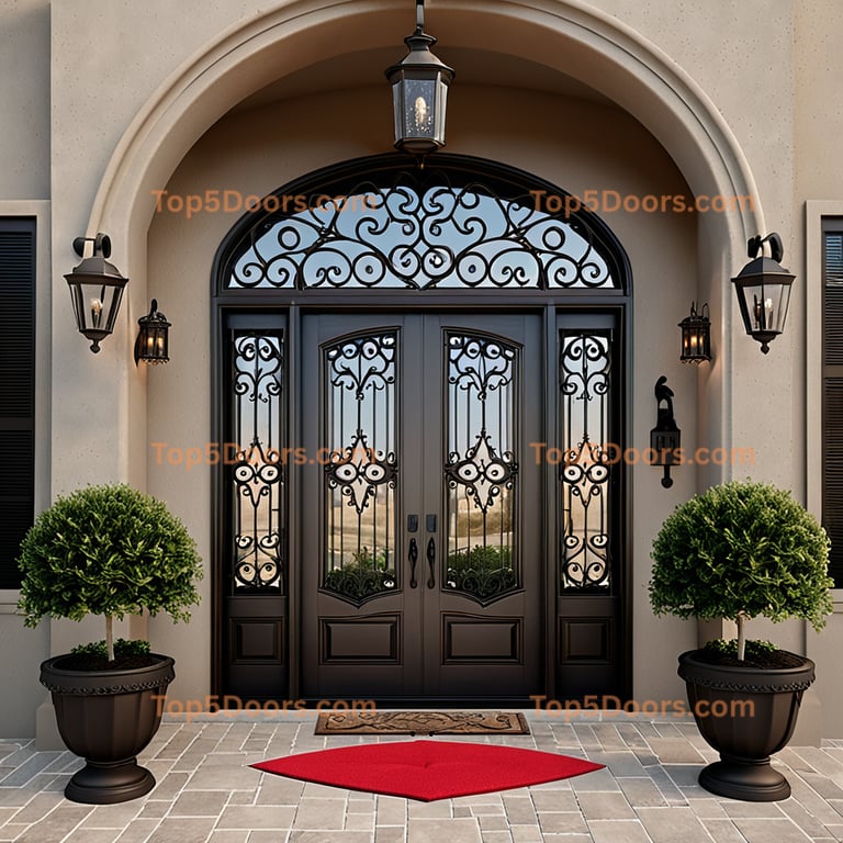 Indiana wrought iron single tuscan Door