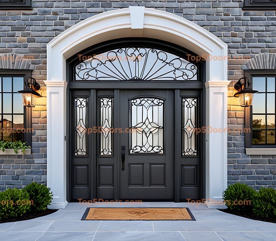 Iowa arched double industrial Door