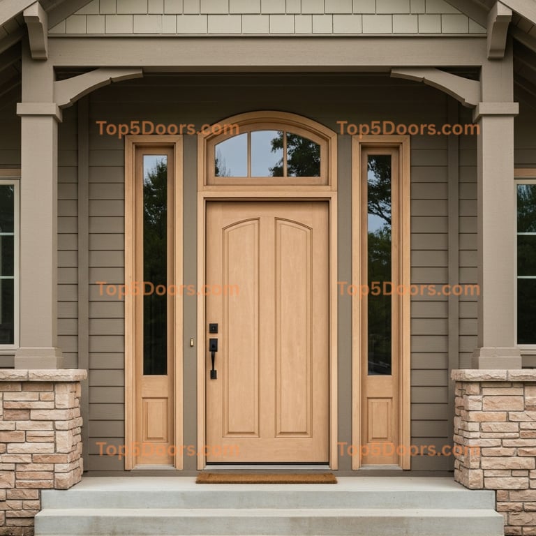 Iowa arched single craftsman Door