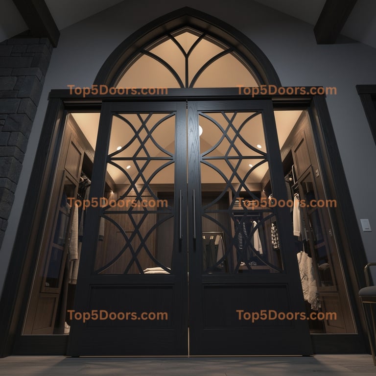 Iowa closet sliding door mountain lodge Door