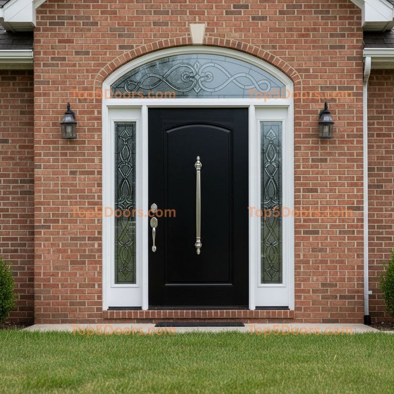 Iowa front entry door traditional american Door